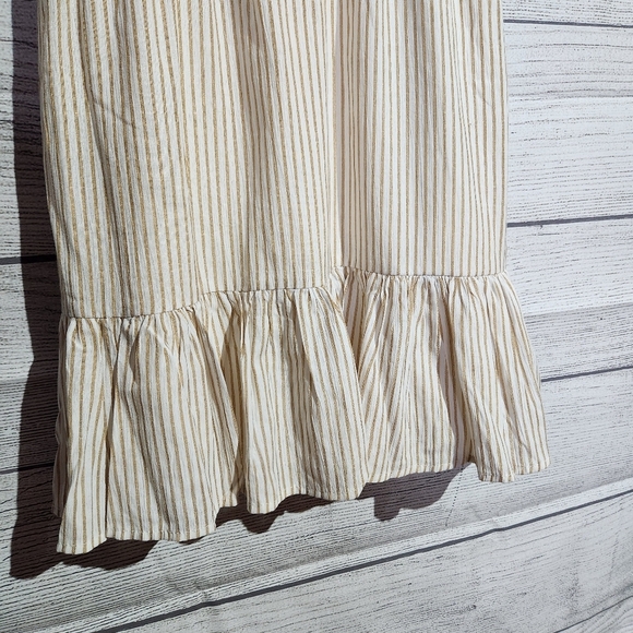MINKPINK Cream Striped Dress, NWT Size S - Picture 3 of 10